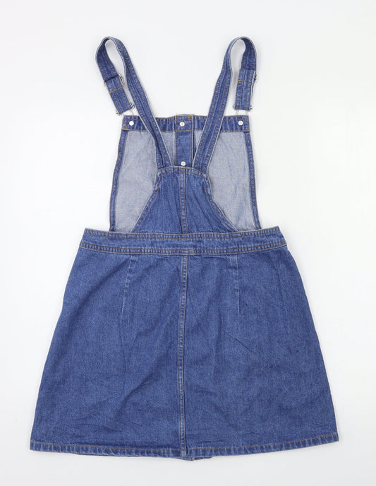 Preworn Womens Blue Pinafore/Dungaree Dress Size S