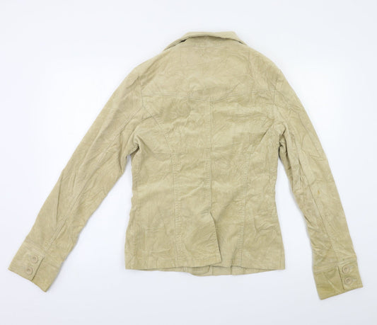 Portobello Punk Womens Beige Corduroy Jacket Blazer Size 12
