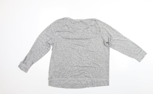 Lounger Bear Womens Grey Pullover Jumper Size 18