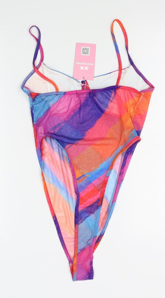 Missyempire Womens Multicoloured Bodysuit One-Piece Size 12