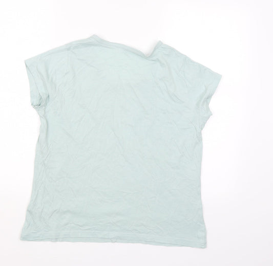 M&S Womens Green Basic Blouse Size 12