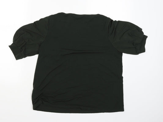 H&M Womens Green Basic Blouse Size M