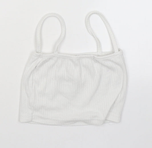 Missguided Womens White Camisole Blouse Size 10 - BUTTERFLY