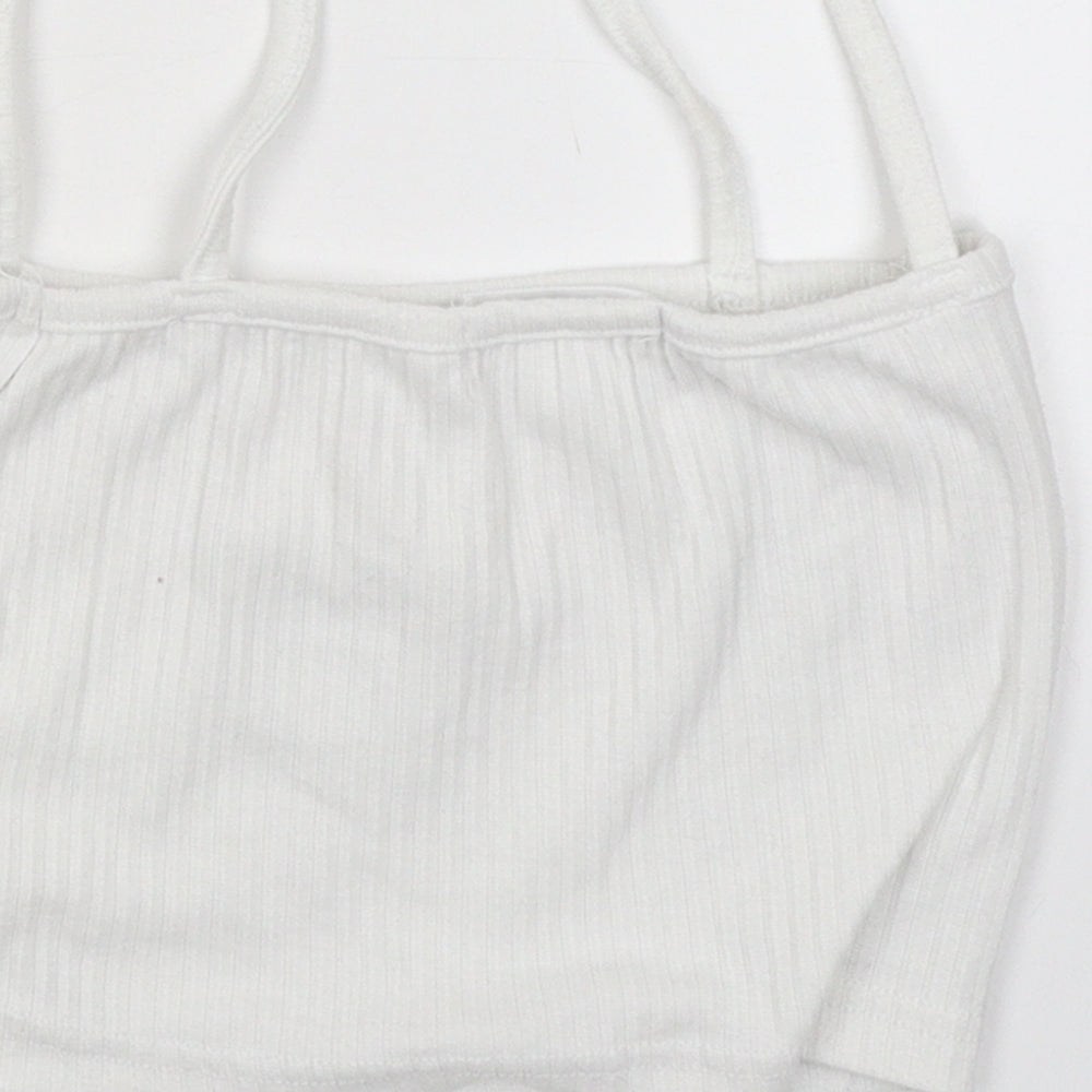 Missguided Womens White Camisole Blouse Size 10 - BUTTERFLY