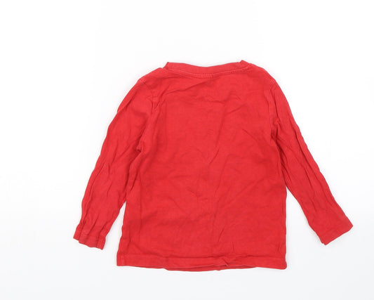 Nutmeg Boys Red Basic T-Shirt Size 2-3 Years - If its wrapped its mine