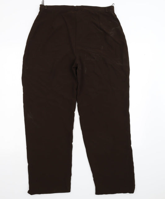 Kirgozler Womens Brown Trousers Size 46 L31 in