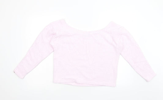 ASOS Womens Pink Fleece Pullover Jumper Size 10