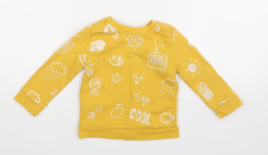 Primark Baby Yellow Pullover Jumper Size 12-18 Months
