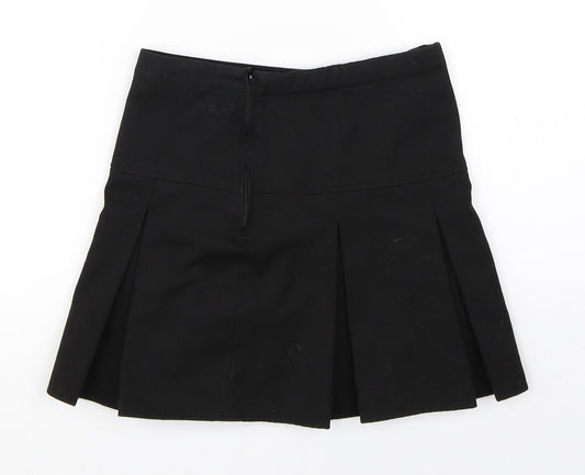Next School Girls Black Skater Skirt Size 8 Years - school