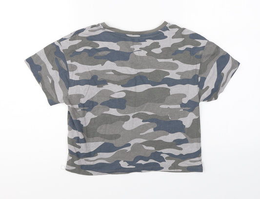 Primark Boys Green Camouflage Basic T-Shirt Size 11-12 Years