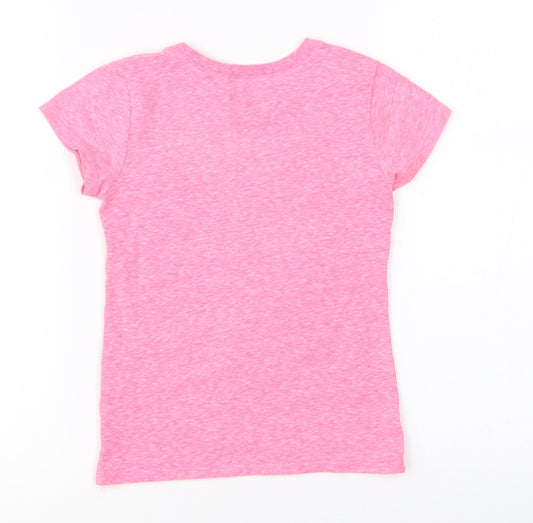 Place Girls Pink Basic T-Shirt Size 4 Years