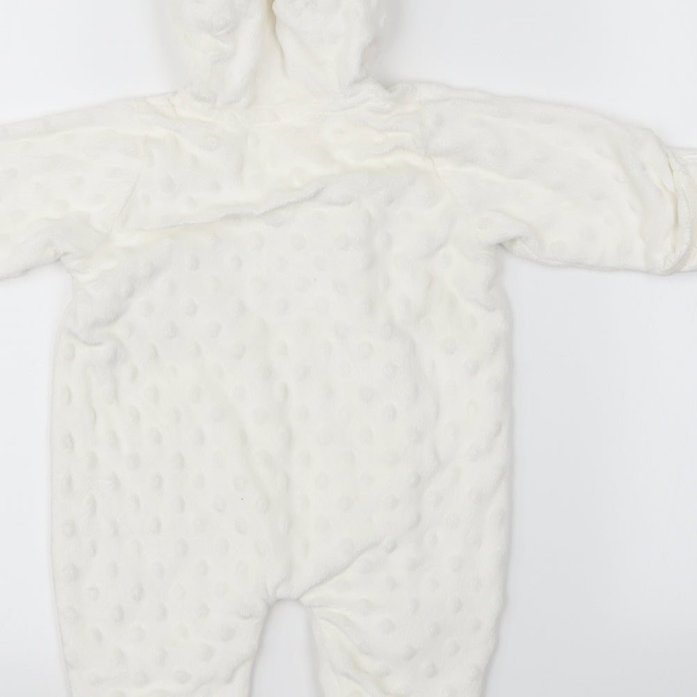 George Baby White Polka Dot Babygrow One-Piece