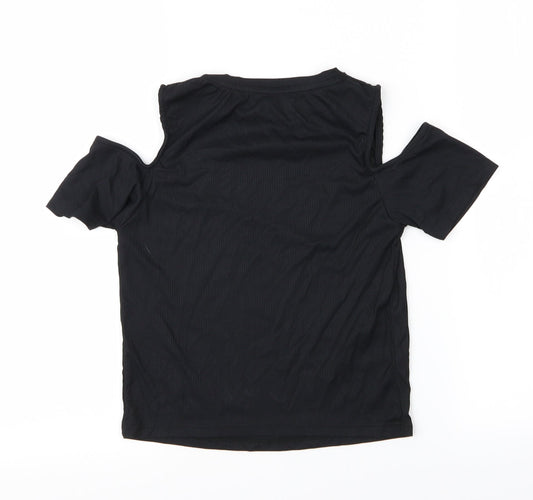 Preworn Womens Black Basic Tank Size S