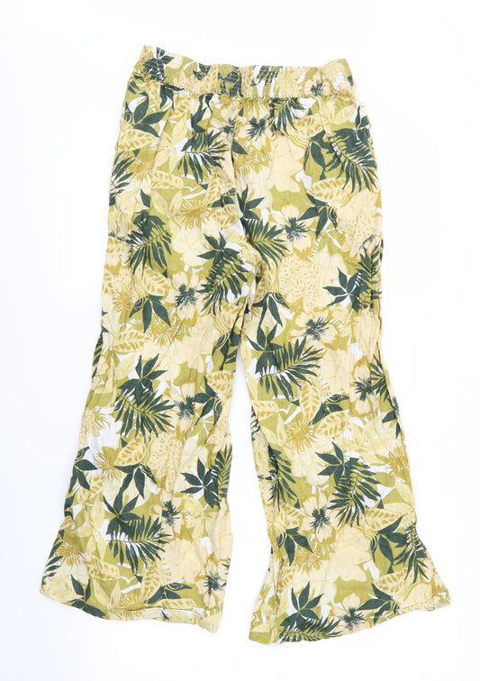 Tahari Womens Multicoloured Floral Trousers Size S L32 in