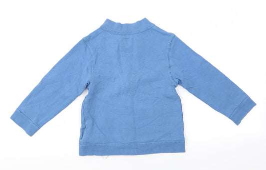 DOMYOS Boys Blue Full Zip Sweatshirt