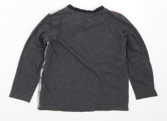 F&F Boys Grey Solid Pyjama Top Size 5-6 Years - Thor Ragnarok