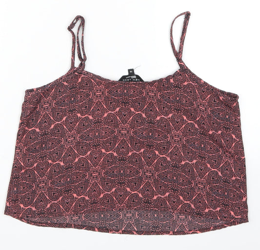 New Look Girls Pink Geometric Cropped Tank Size 13 Years