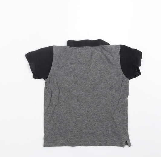 Rebel Boys Grey Basic Polo Size 7-8 Years