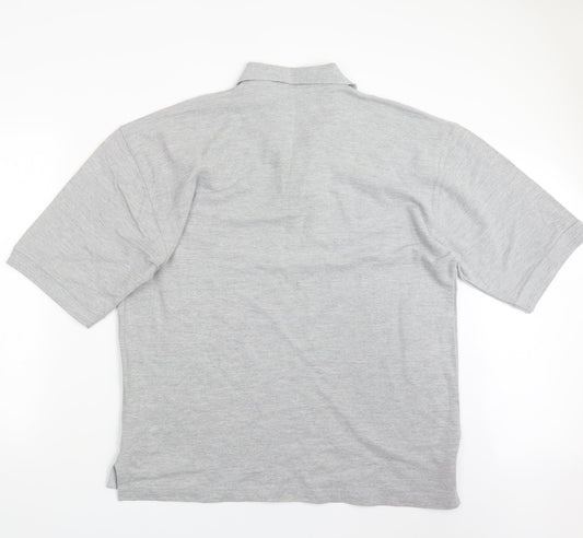 Wrap Mens Grey Polo Size 2XL