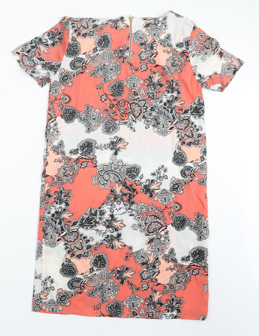 VERO MODA Womens Pink Geometric Basic T-Shirt Size S