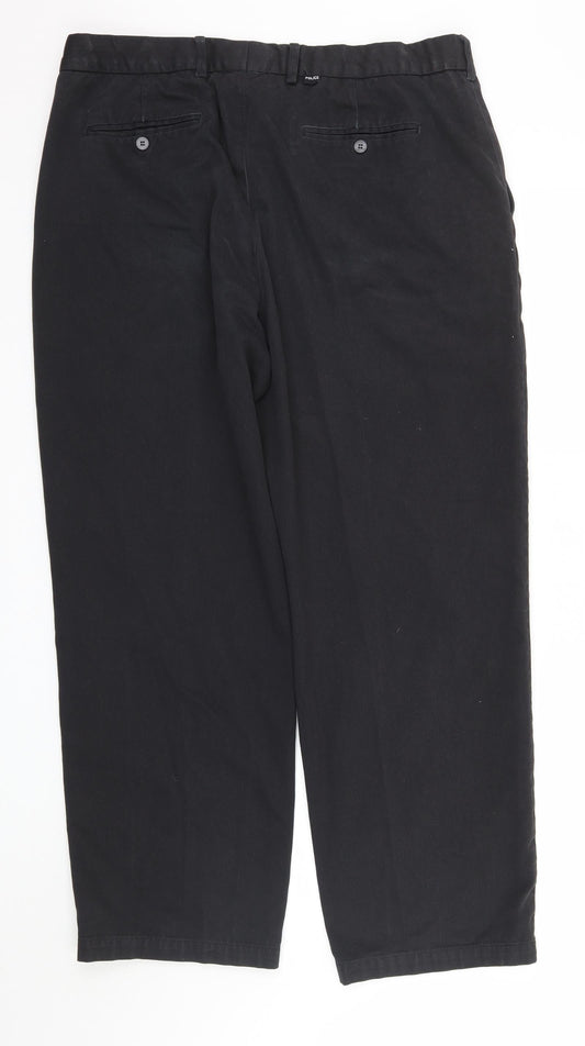 Dimensions Mens Black Trousers L29 in