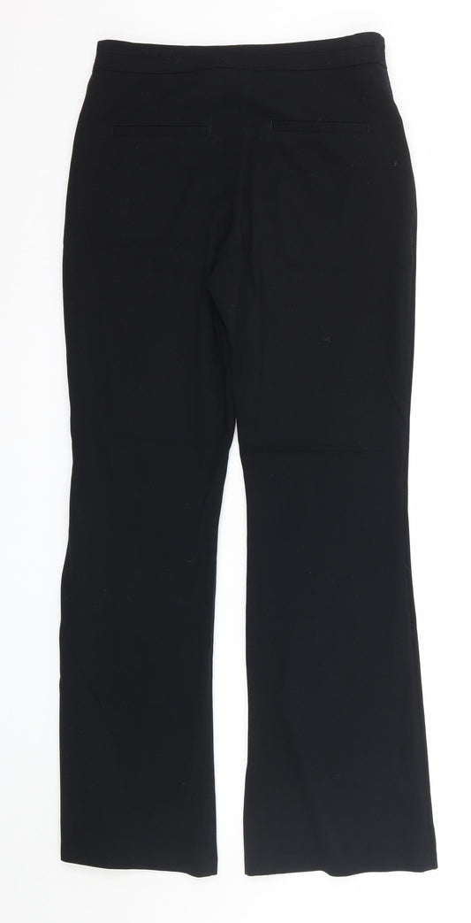 M&S Womens Black Trousers Size 8 L30 in