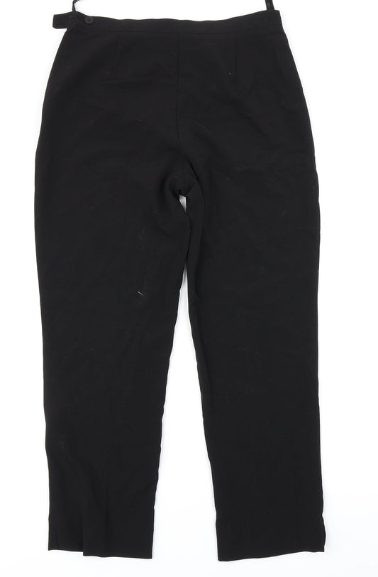 Berkertex Womens Black Trousers Size 10 L23 in