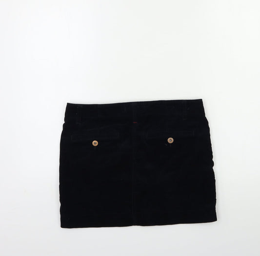 Uniqlo Womens Blue Corduroy Mini Skirt Size 26 in