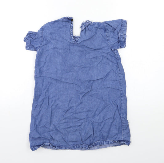 NEXT Girls Blue Denim A-Line Size 6 Years