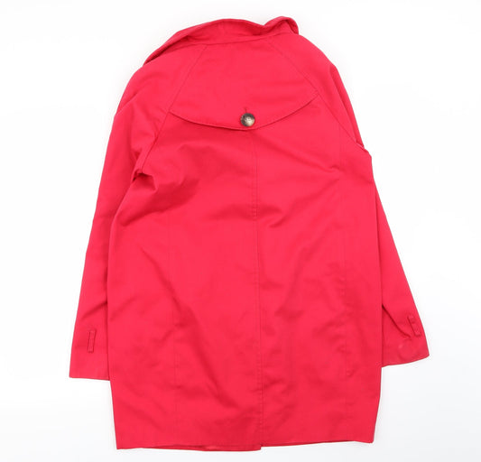 NEXT Womens Pink Overcoat Coat Size 10