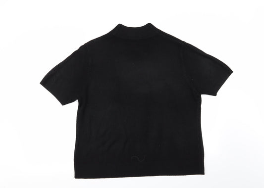 Alexandra Womens Black Pullover Jumper Size L