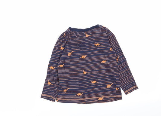 Asda George Boys Multicoloured Striped Basic T-Shirt Size 3-4 Years