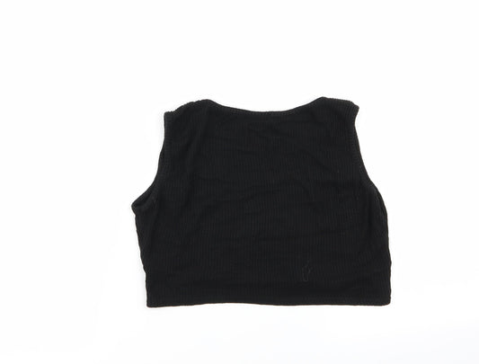 PLT Womens Black Basic Tank Size 12