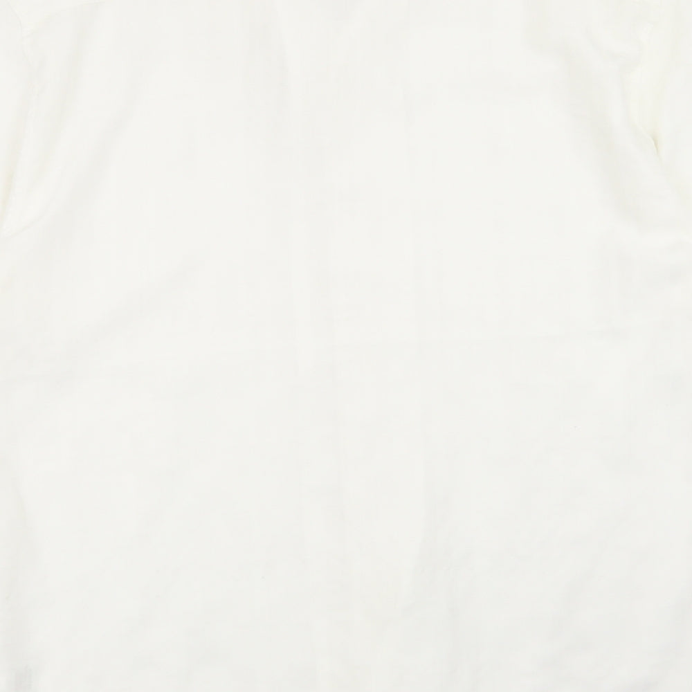 NEXT Mens White Button-Up Size L