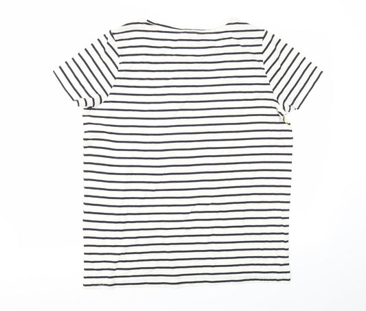 Only Womens Multicoloured Striped Basic T-Shirt Size XL