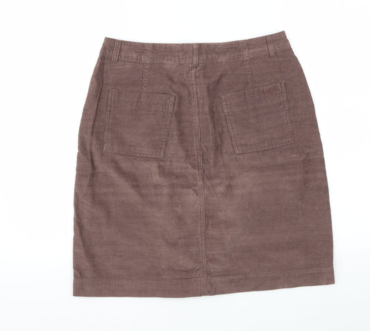 WORLD FISH Womens Brown A-Line Skirt Size 10