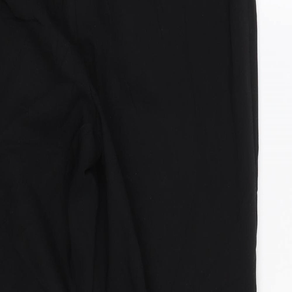 Papaya Womens Black Trousers Size 12 L25 in