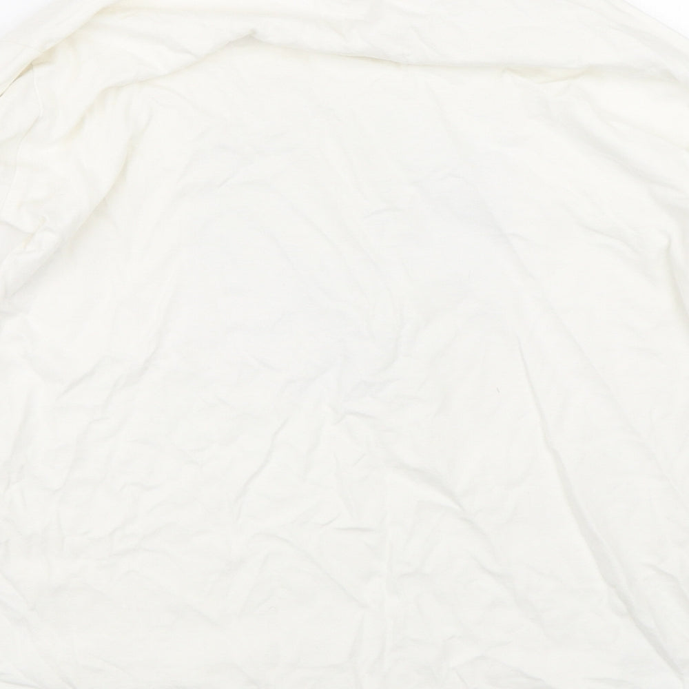Brand and care label for Lol dolls girls’ white basic t-shirt, size 12, years