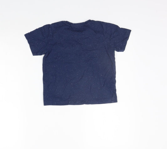 Matalan Girls Blue Basic T-Shirt Size 6 Years