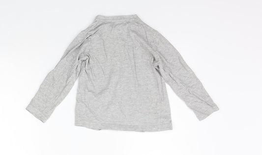 Matalan Girls Grey Basic T-Shirt Size 4-5 Years - washable mark