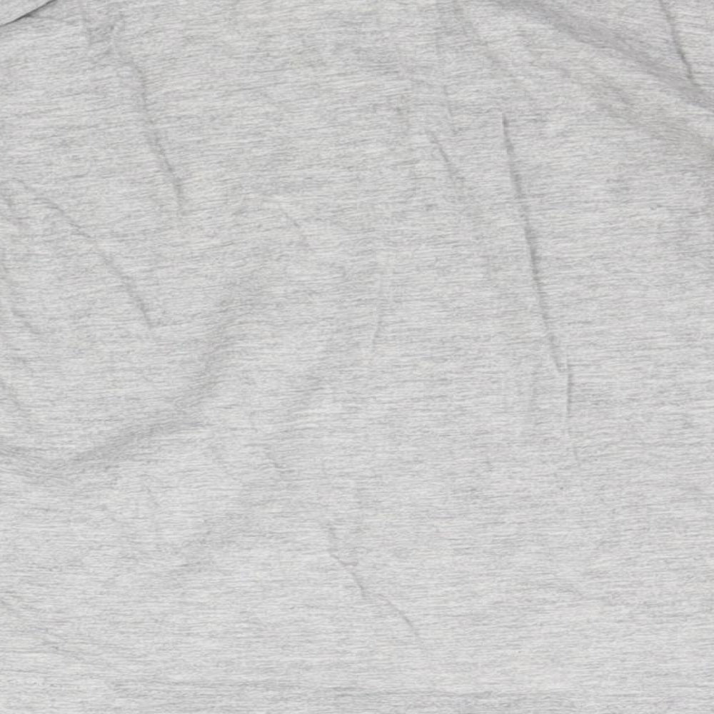Brand and care label for Matalan girls’ grey basic t-shirt, size 4-5, years - washable mark