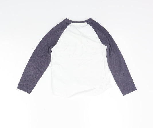 George Girls White Basic T-Shirt Size 4-5 Years