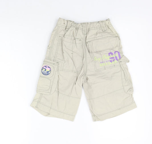 NEXT Boys Beige Ikat Chino Trousers Size 7 Years