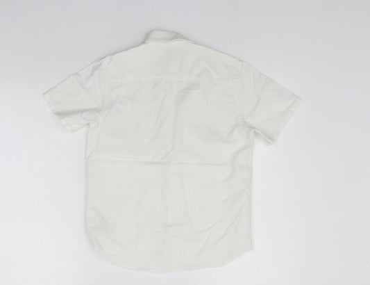 NEXT Girls White Basic Polo Size 9 Years