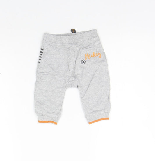 George Girls Grey Jogger Trousers Size 3-6 Months