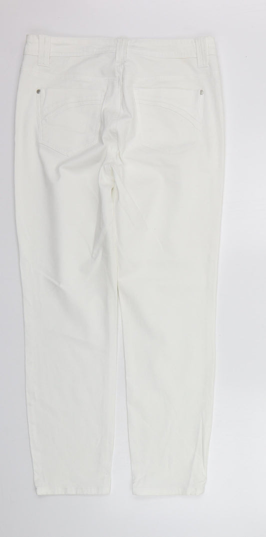 Bandolino Womens White Trousers Size 10 L26 in - washable mark