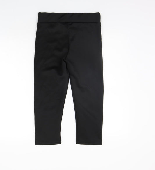 Boohoo Womens Black Jogger Trousers Size 10 L20 in - Elastic Waist Band
