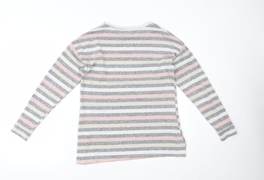 Peacocks Womens Multicoloured Striped Pullover Jumper Size 8