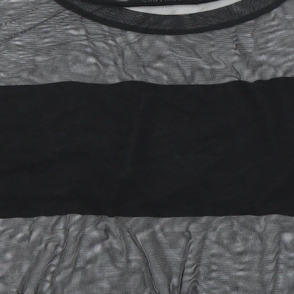 New Look Girls Black Cropped T-Shirt Size 10-11 Years