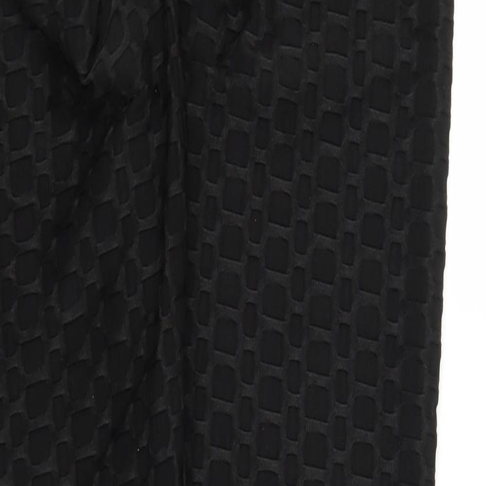 Preworn Womens Black Carrot Trousers Size L L27 in